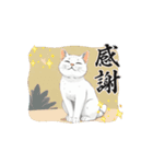 わりと、丁寧な言葉 動く猫（個別スタンプ：3）
