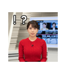 架空の女子アナ変顔スタンプ（個別スタンプ：17）