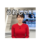 架空の女子アナ変顔スタンプ（個別スタンプ：24）