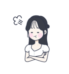 かわいい女の子。韓国語6（個別スタンプ：10）