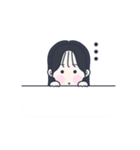 かわいい女の子。韓国語6（個別スタンプ：22）