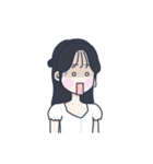 かわいい女の子。韓国語6（個別スタンプ：29）