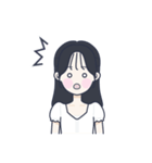 かわいい女の子。韓国語6（個別スタンプ：31）