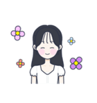 かわいい女の子。韓国語6（個別スタンプ：39）