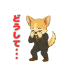 チワワのプルチックモデル（個別スタンプ：8）