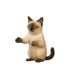 やたら人間っぽい猫たち（個別スタンプ：3）