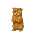 やたら人間っぽい猫たち（個別スタンプ：4）