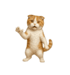 やたら人間っぽい猫たち（個別スタンプ：5）