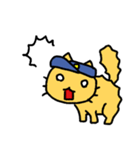 猫のお巡りさん ネガティブ（個別スタンプ：25）