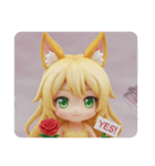 薔薇を持つちいみな（個別スタンプ：3）