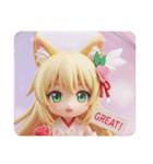 薔薇を持つちいみな（個別スタンプ：4）