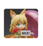 薔薇を持つちいみな（個別スタンプ：5）