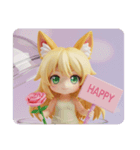 薔薇を持つちいみな（個別スタンプ：7）