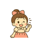 [アレンジ用]5歳の女の子（個別スタンプ：1）