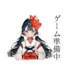巫女さんのゲーマーオフ会連絡（個別スタンプ：4）