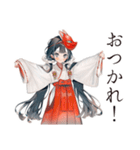 巫女さんのゲーマーオフ会連絡（個別スタンプ：12）