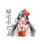 巫女さんのゲーマーオフ会連絡（個別スタンプ：36）