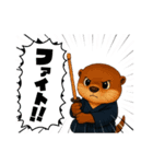 カワウソさん剣道はじめました（個別スタンプ：17）