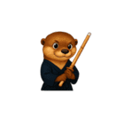 カワウソさん剣道はじめました（個別スタンプ：21）