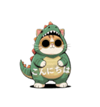 ふっちょ猫ザウルス（個別スタンプ：3）