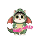 ふっちょ猫ザウルス（個別スタンプ：8）