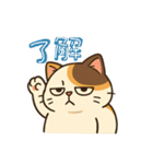 ゆる猫みけ（個別スタンプ：5）