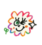 カラフルな花 日本語（個別スタンプ：15）