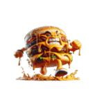 チーズバーガー不機嫌顔（個別スタンプ：4）