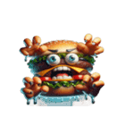 チーズバーガー不機嫌顔（個別スタンプ：20）