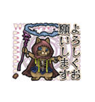 アンデッド動く⚰️猫リッチ（個別スタンプ：1）