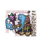 アンデッド動く⚰️猫リッチ（個別スタンプ：2）