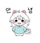わんちゃんの餅はもちもち(韓国語)（個別スタンプ：1）