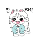 わんちゃんの餅はもちもち(韓国語)（個別スタンプ：3）