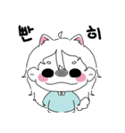 わんちゃんの餅はもちもち(韓国語)（個別スタンプ：5）