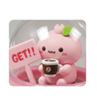 カフェ桜餅ちゃんカプセルトイ(四角型)（個別スタンプ：1）