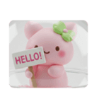 カフェ桜餅ちゃんカプセルトイ(四角型)（個別スタンプ：4）