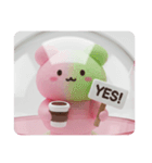 カフェ桜餅ちゃんカプセルトイ(四角型)（個別スタンプ：8）
