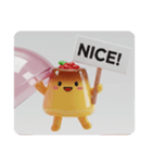躍動感のあるプリンちゃん（個別スタンプ：7）