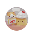 ねこねこプリンカプセルトイ（個別スタンプ：1）