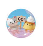 ねこねこプリンカプセルトイ（個別スタンプ：4）