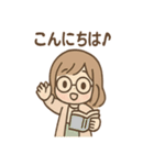 しおりのほんわか図書館ライフ（個別スタンプ：2）