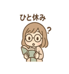 しおりのほんわか図書館ライフ（個別スタンプ：4）