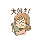 しおりのほんわか図書館ライフ（個別スタンプ：16）