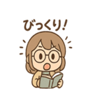 しおりのほんわか図書館ライフ（個別スタンプ：37）