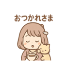 にゃむのほっこり猫カフェ（個別スタンプ：4）