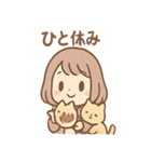 にゃむのほっこり猫カフェ（個別スタンプ：6）