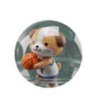 40個入りバスケットボールアニマルズ（個別スタンプ：23）