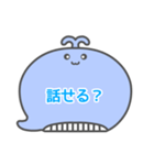 NEWくじらくん吹き出し白枠文字家族用002（個別スタンプ：24）