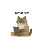 AI依存のねこちゃん（個別スタンプ：31）
