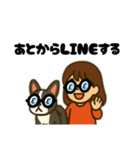 イヌとオンナ～ボストンテリア～（個別スタンプ：30）